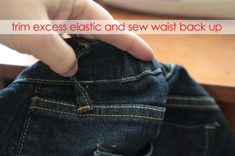 how to fix your jeans waistband {no more jeans gap!} - It's Always Autumn